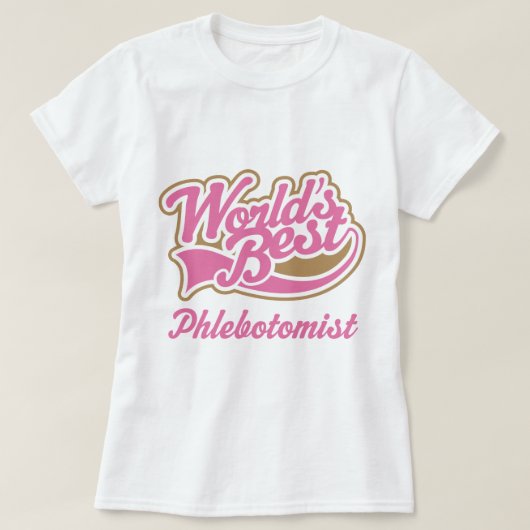 Phlebotomistのギフト Tシャツ (デザイン正面)