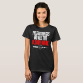 Phlebotomistは血作業を行うシリンジ血球 Tシャツ (正面フル)