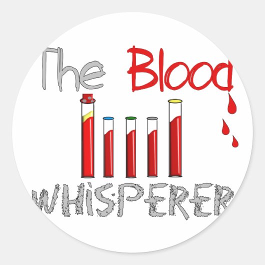 Phlebotomistギフト「The Blood Hisperer」 ラウンドシール (正面)