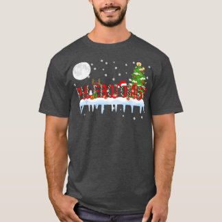PhlebotomistクリスマスツリーライトヒョウSanta Hat Rei Tシャツ