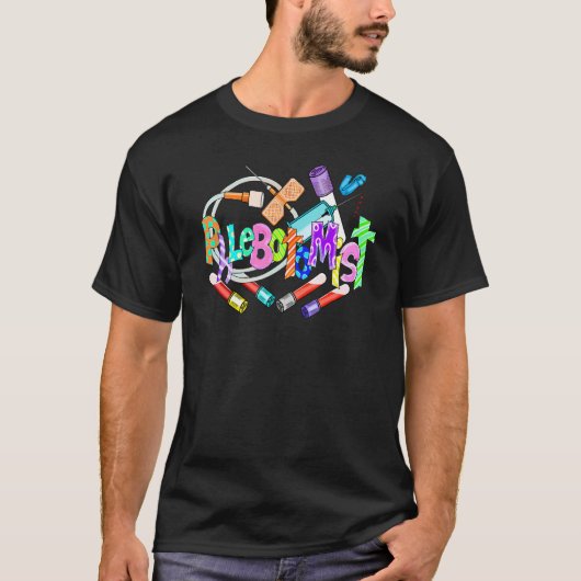 PhlebotomistテックピースラブPhlebotomy Leopard Nu Tシャツ (正面)