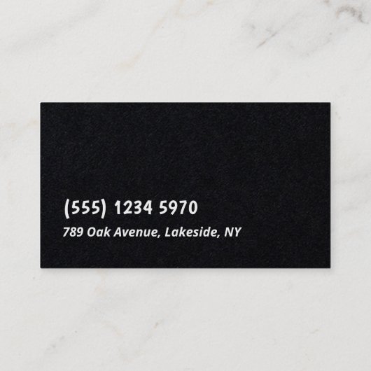 Phlebotomistプレミアム 名刺 (裏面)