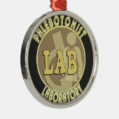 PHLEBOTOMISTラボラトリのバッジのロゴ メタルオーナメント (右)