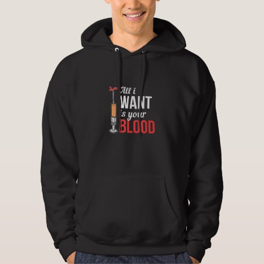 Phlebotomist寄贈したいのは、あなたの血のPhlebだけ パーカ (正面)