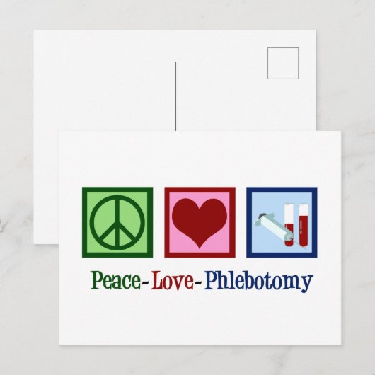 Phlebotomist平和愛Phlebotomy Office ポストカード (正面/裏面)
