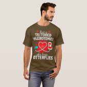 Phlebotomist愛おもしろいPhlebotomy技術者 Tシャツ (正面フル)