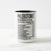 Phlebotomist栄養事実 マグカップ (中央)