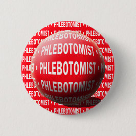 PHLEBOTOMIST球の血の低下 缶バッジ
