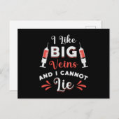 Phlebotomist私は大静脈が好きナースPhlebotomy ポストカード (正面/裏面)