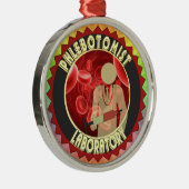 PHLEBOTOMIST血液ロゴ メタルオーナメント (右)