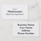 Phlebotomist 名刺 (正面/裏面)