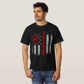 Phlebotomist American Flag Phlebotomy Technician B Tシャツ (正面フル)