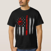 Phlebotomist American Flag Phlebotomy Technician B Tシャツ (正面)