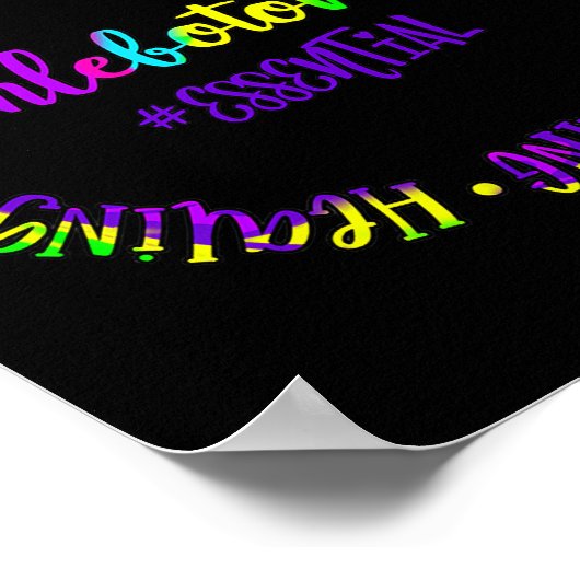 Phlebotomist Caring Strong Essential Smart Royal ポスター (角)