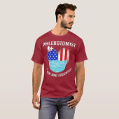 Phlebotomist Instruct Black Phlebotomy Gifts Tシャツ (正面フル)