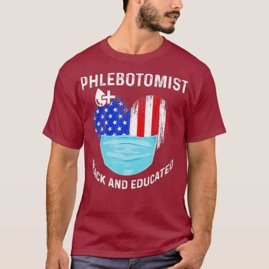 Phlebotomist Instruct Black Phlebotomy Gifts Tシャツ (正面)