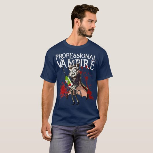 Phlebotomist Joke Meme Vampire Vlad Dracula Gift Tシャツ (正面フル)