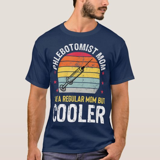 Phlebotomist Mom Funny Phlebotomy Technician Tシャツ (正面)