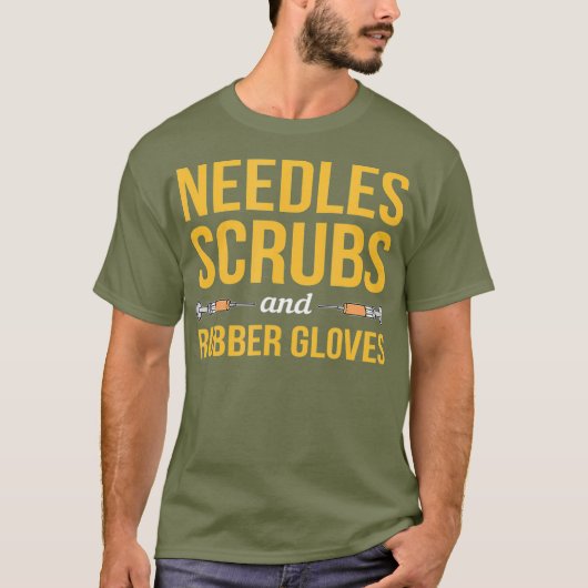 Phlebotomist Phlebotomy Kit Needles Scrubs And Tシャツ (正面)