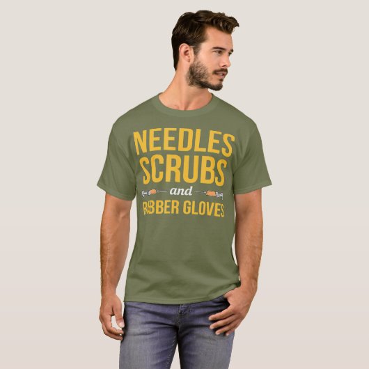 Phlebotomist Phlebotomy Kit Needles Scrubs And Tシャツ (正面フル)