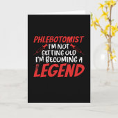 Phlebotomist Phlebotomy Legend カード (黄色い花)