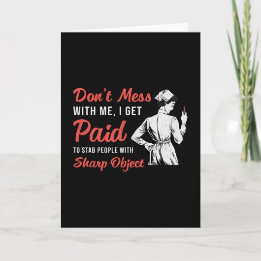 Phlebotomist Phlebotomy Me Giftを台無しにしない カード (正面)