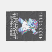 Phlebotomist Phlebotomy Quote フリースブランケット (正面(横))