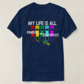 Phlebotomist Phlebotomy RainbowとButterf Tシャツ (デザイン正面)