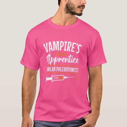 Phlebotomist Phlebotomy Technician TechナースFunn Tシャツ (正面)