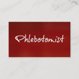 Phlebotomist Red名刺 名刺
