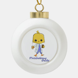 Phlebotomyの男のクリスマスのオーナメント セラミックボールオーナメント