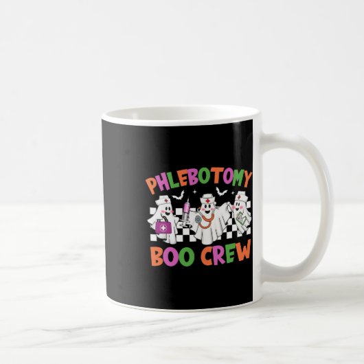 Phlebotomy BooクルーPhlebotomistハロウィーンの衣装 コーヒーマグカップ (右)