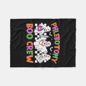 Phlebotomy BooクルーPhlebotomistハロウィーンの衣装 フリースブランケット (正面(横))