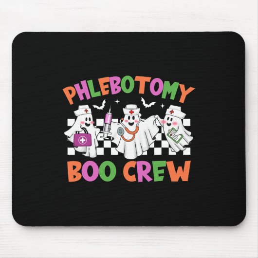 Phlebotomy BooクルーPhlebotomistハロウィーンの衣装 マウスパッド (正面)