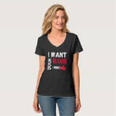 Phlebotomy Doctor I Want Your Blood Syringe Phlebo Tシャツ (正面フル)