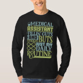 Phlebotomy lab technician medical assistant & Phle Tシャツ (正面)