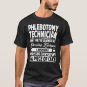 Phlebotomy Technician Apparel  Top  Technicians De Tシャツ (正面)