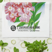 Phloxシードパケットラベル キッチンタオル (折り畳み)