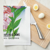 Phloxシードパケットラベル キッチンタオル (四つ折り)