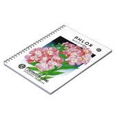 Phloxシードパケットラベル ノートブック (左側)