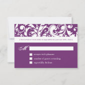 Phlox応答カード- RSVP 3.5インチx 5インチ (裏面)