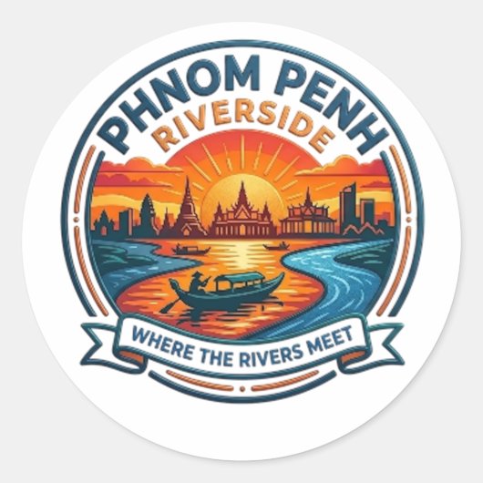PHNOM PENH ラウンドシール (正面)