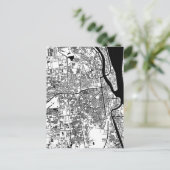 Phnom Penh Cambodia City Map ポストカード (スタンド正面)