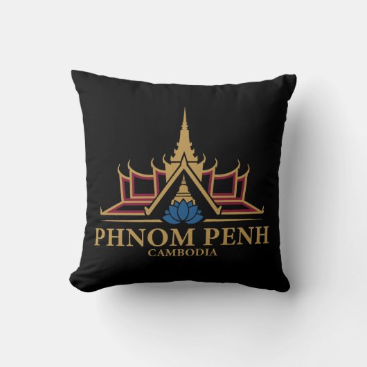 Phnom Penh Cambodia Southeast Asia クッション (正面)