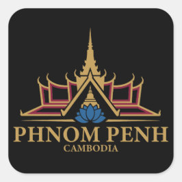 Phnom Penh Cambodia Southeast Asia スクエアシール