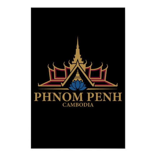 Phnom Penh Cambodia Southeast Asia ポスター (正面)