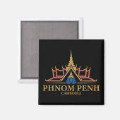 Phnom Penh Cambodia Southeast Asia マグネット (正面/裏面)