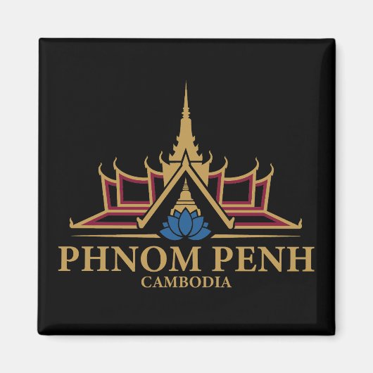 Phnom Penh Cambodia Southeast Asia マグネット (正面)