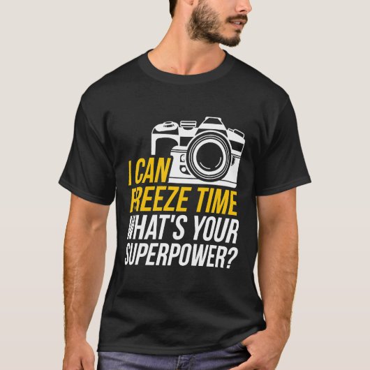 Phoのおもしろい時間撮影デザインを凍結できる Tシャツ (正面)