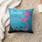 Phoのカスタムできらびやかな人魚の背景幕のタペストリー クッション (ブランケット)